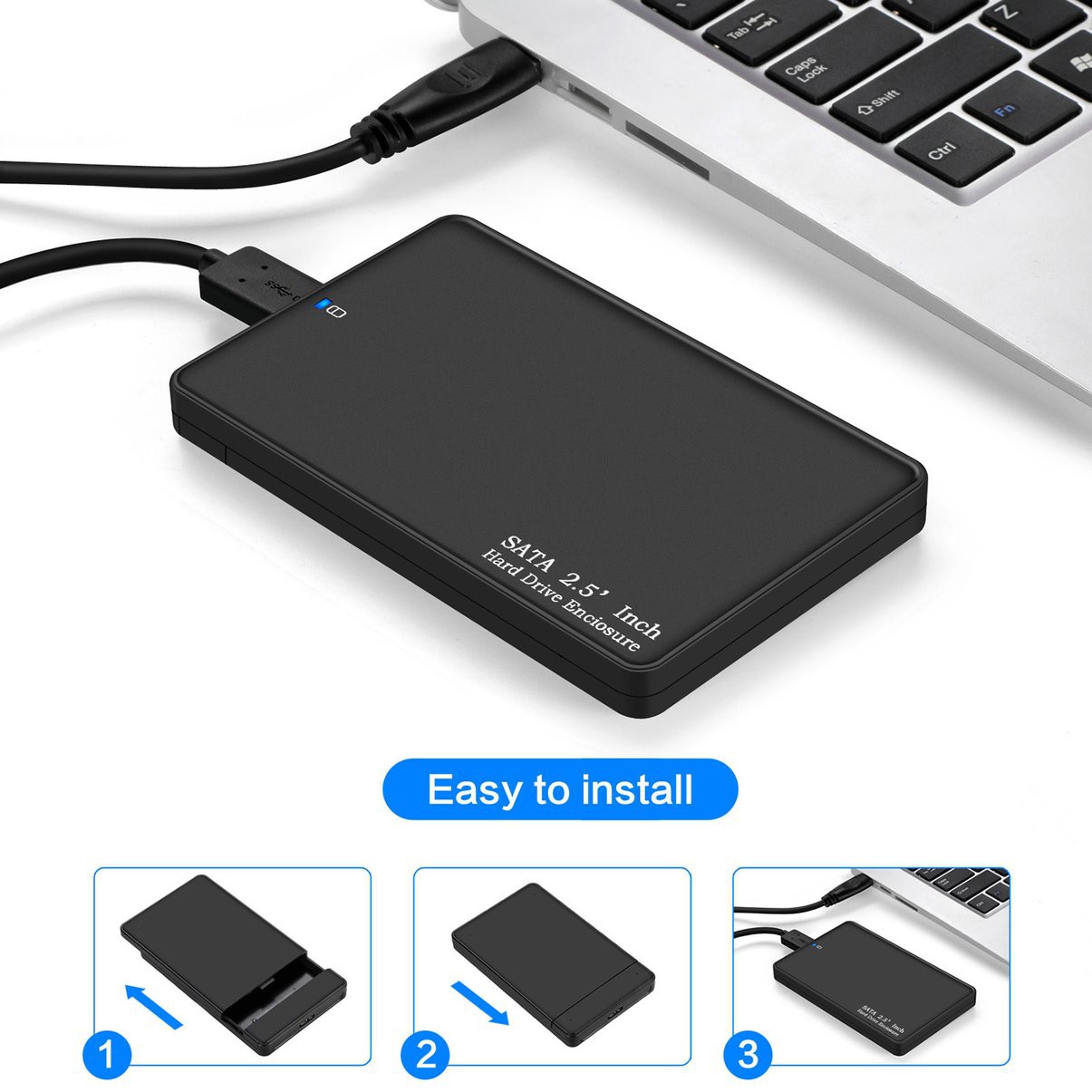 Hộp Đựng Ổ Cứng Di Động 2tb Hdd Sata Sang Usb 3.0 2.5 Inch | BigBuy360 - bigbuy360.vn