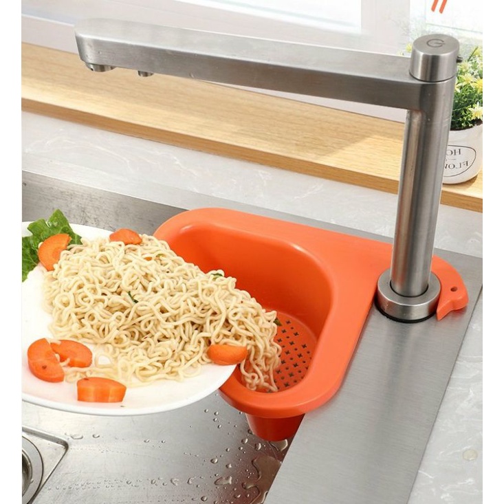 (giá sỉ) Khay lọc rác gắn vòi rửa chén thiên nga -gttk
