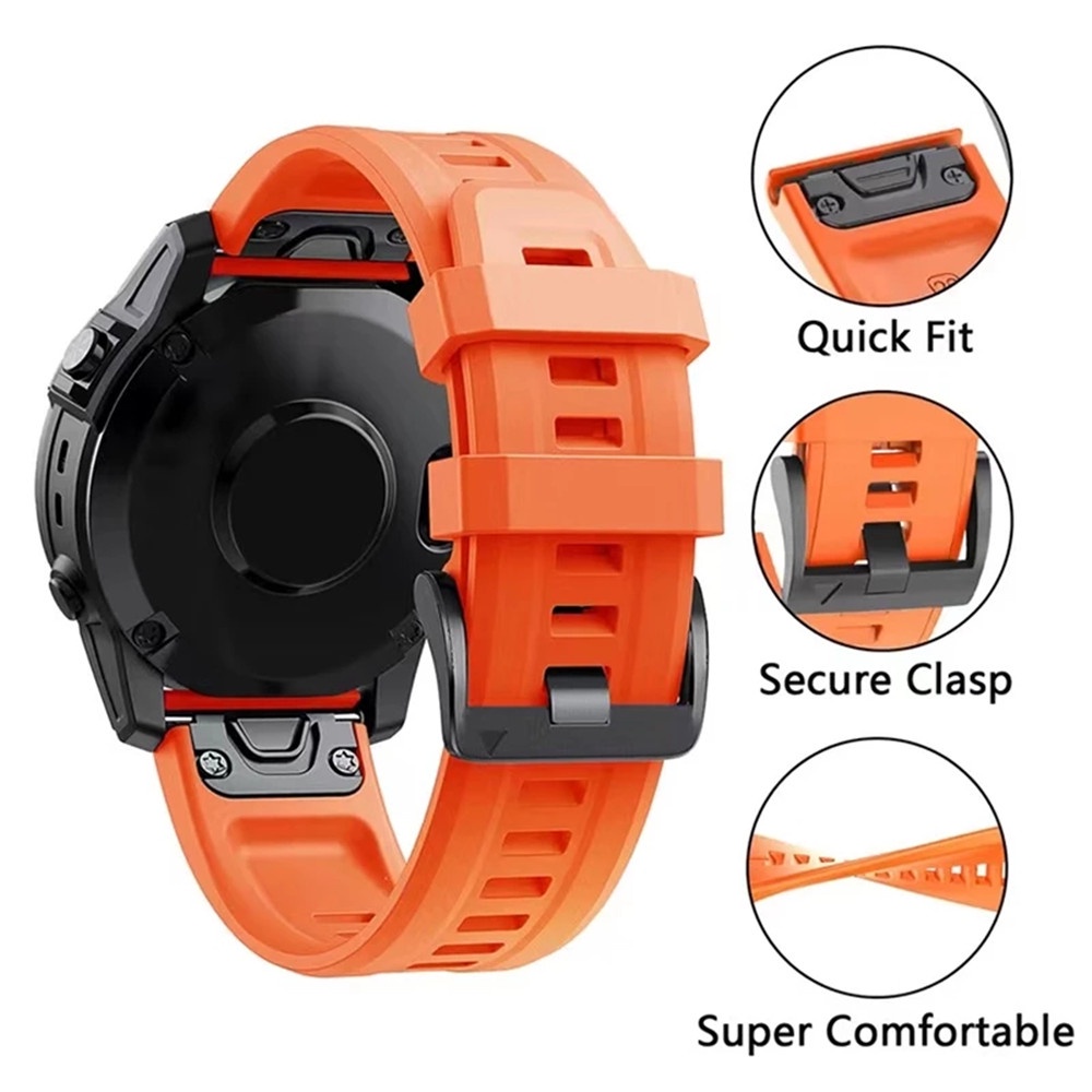 Dây Đeo Silicone 26mm 22mm Cho Garmin Fenix 7X / 6 / 5X Plus / Fenix3 hr / Forerunner 935 945