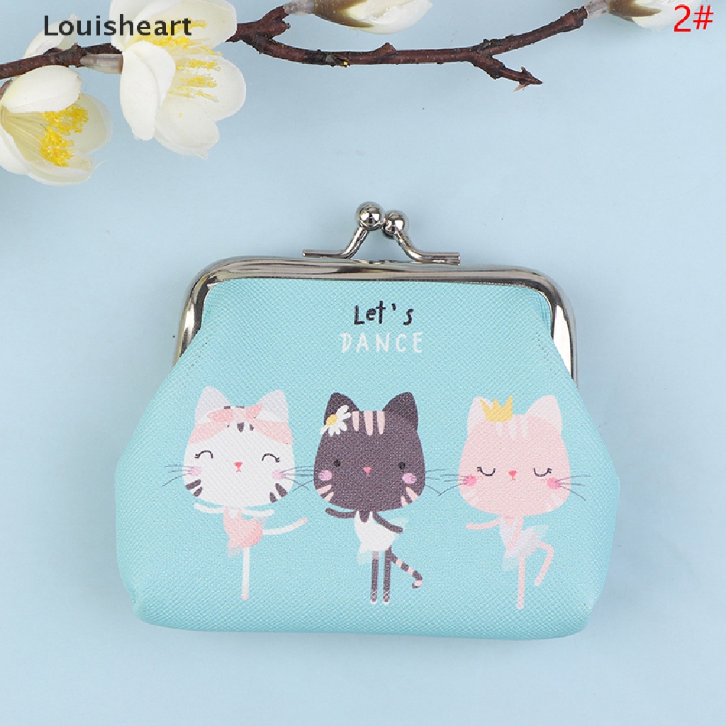 Ví Đựng Tiền Xu Louisheart In Hình Mèo Dễ Thương
