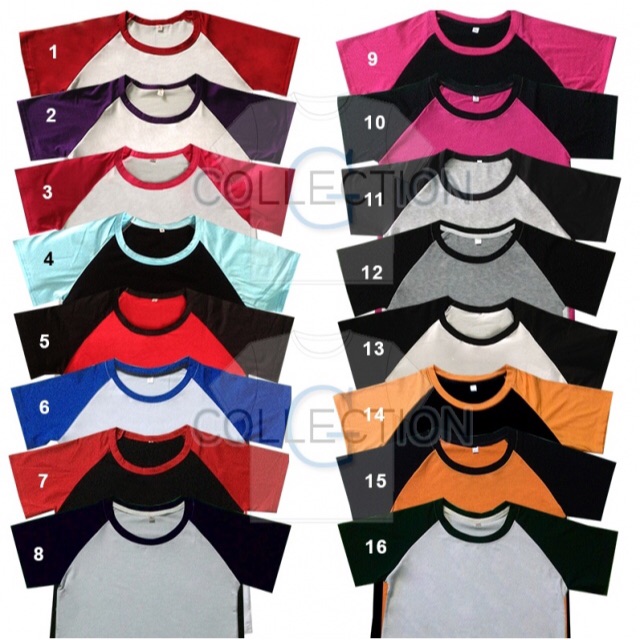 Combo 3 áo raglan 50k