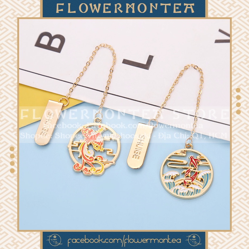 Thẻ Đánh Dấu Sách | Bookmark Dây Kim Loại - Cổ Phong 02