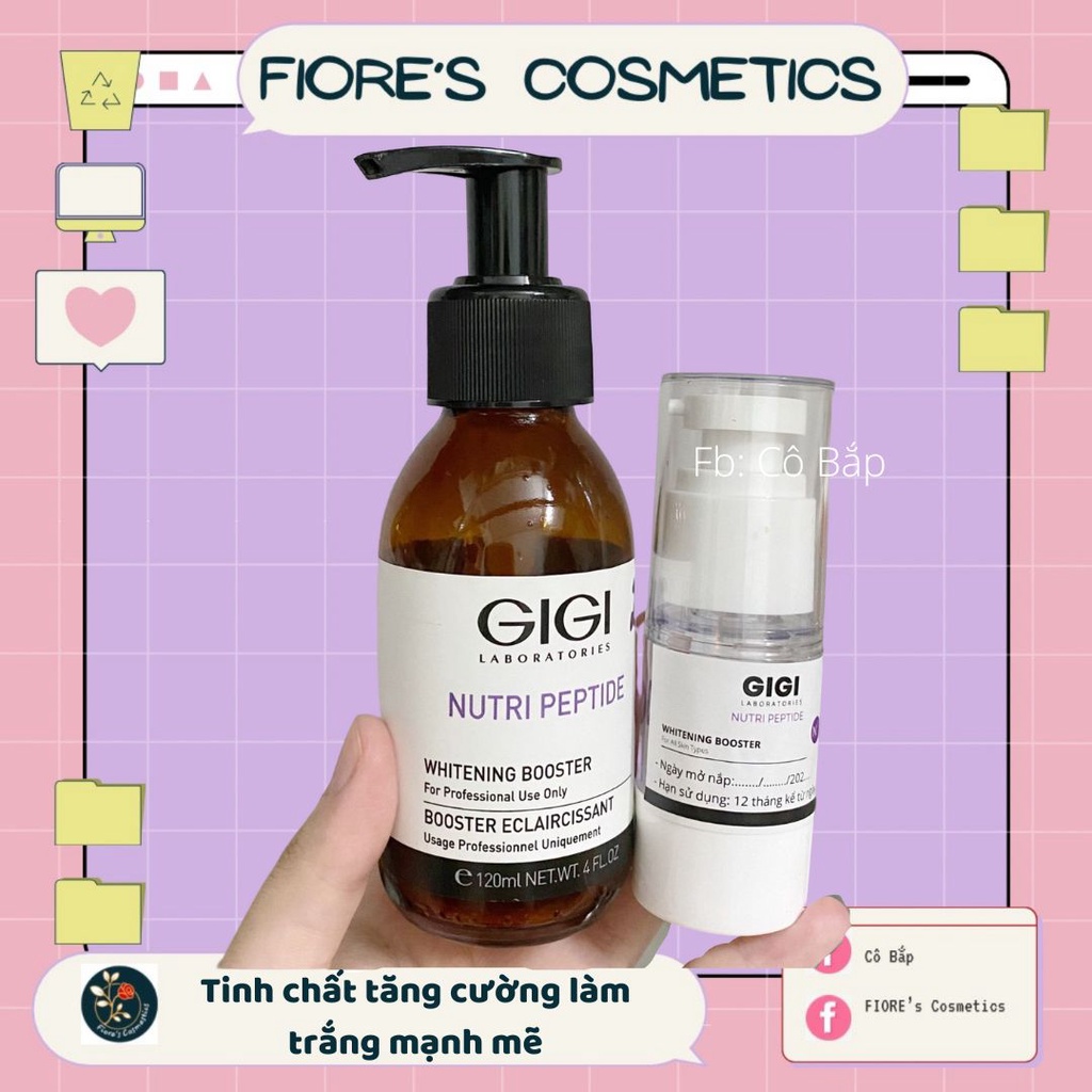 Tinh chất tăng cường làm trắng Gigi Nutri Peptide Whitening Booster