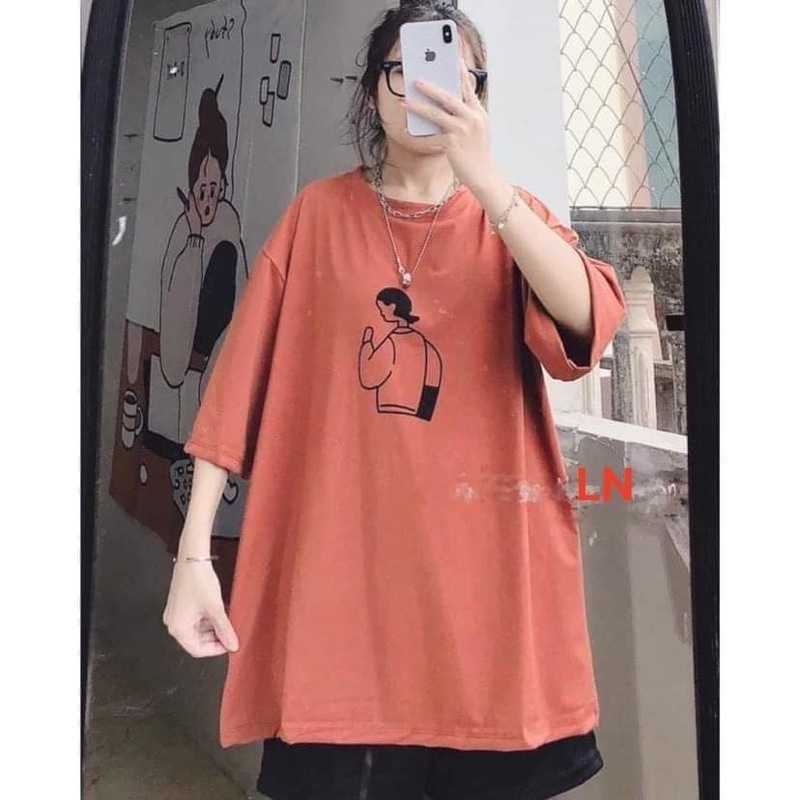 [Mã FAMARAL2 giảm 10K đơn 50K] Áo phông cô gái quay lưng TH6