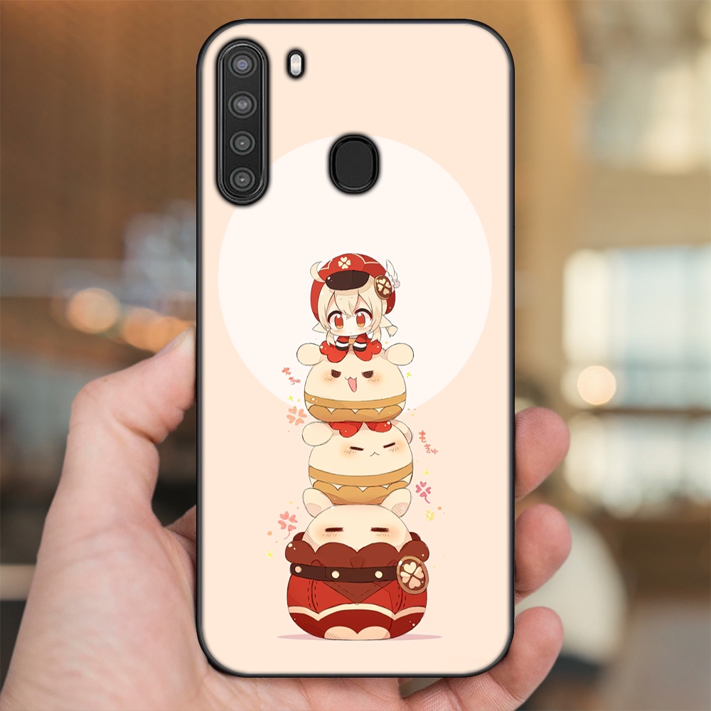 Ốp lưng Samsung A21 viền đen in hình Klee Genshin Impact