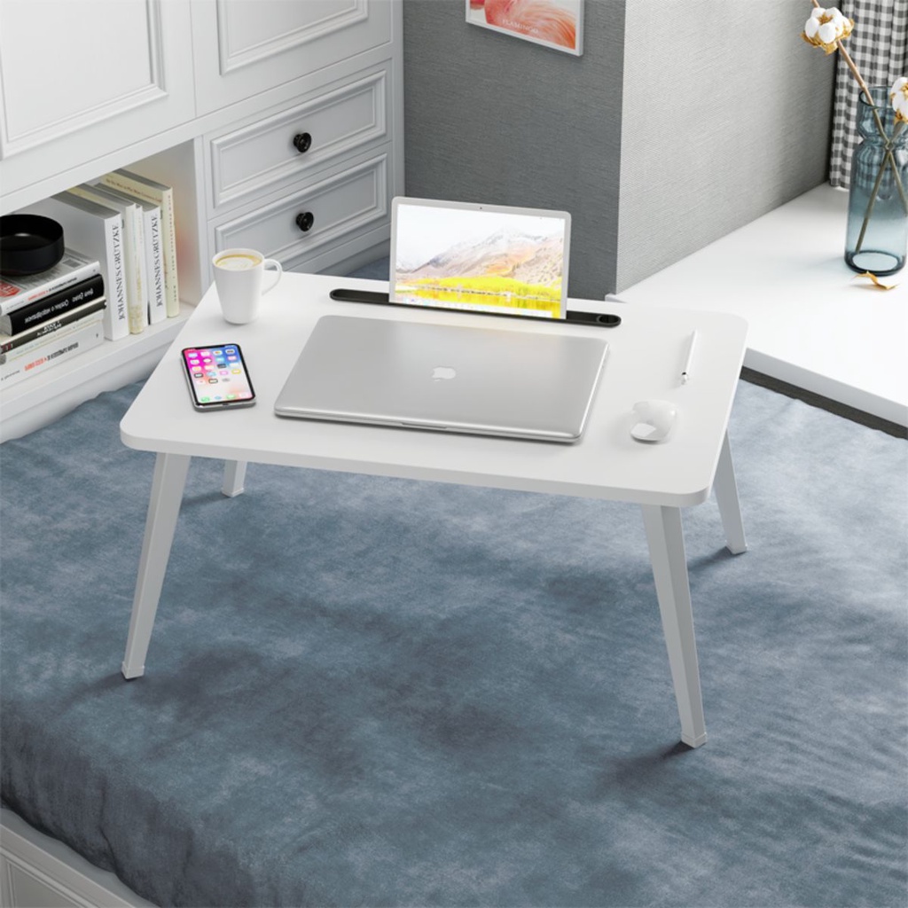Bàn gấp gọn học, làm việc kèm khay để điện thoại ipad - gp220