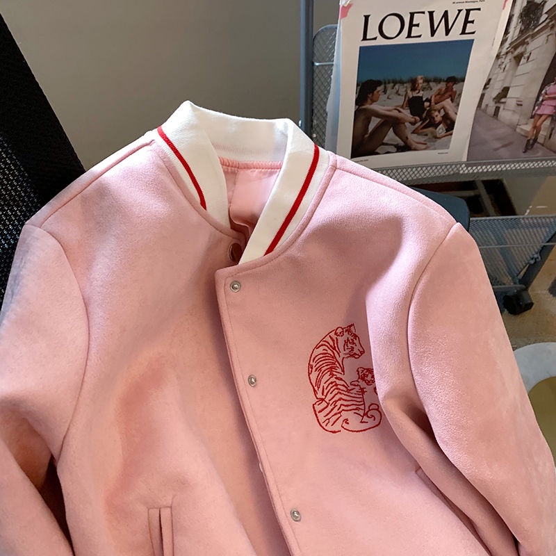 Áo Khoác Bóng Chày Thiết Kế Mới Thời Trang Mùa Thu Dành Cho Nữ