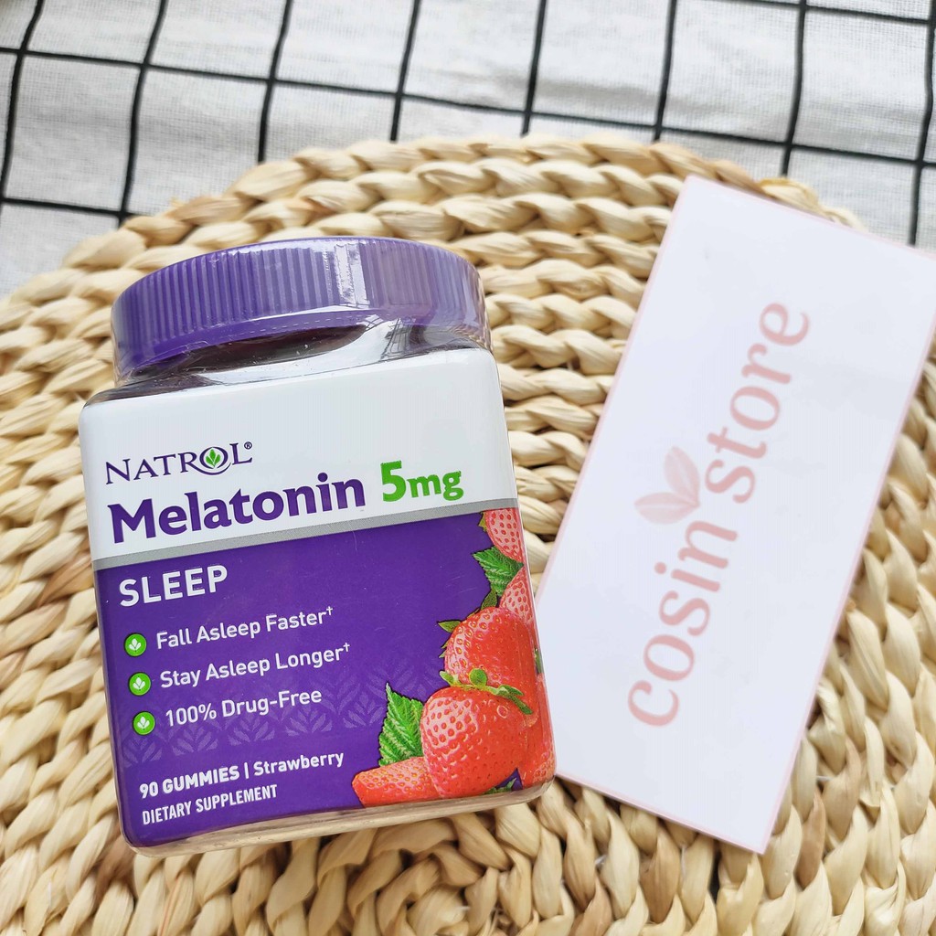 [Mã COS2405 giảm 8% đơn 300K] Kẹo dẻo Natrol Melatonin 5mg Sleep 90 viên