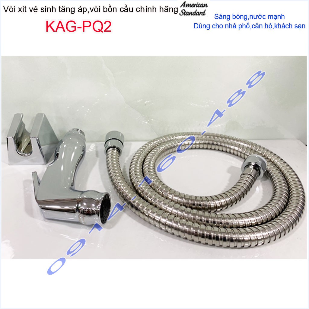 Vòi xịt American Standard chính hãng KAG-PQ2, rửa vệ sinh hand spray nhấn êm tia nước mạnh sử dụng tốt