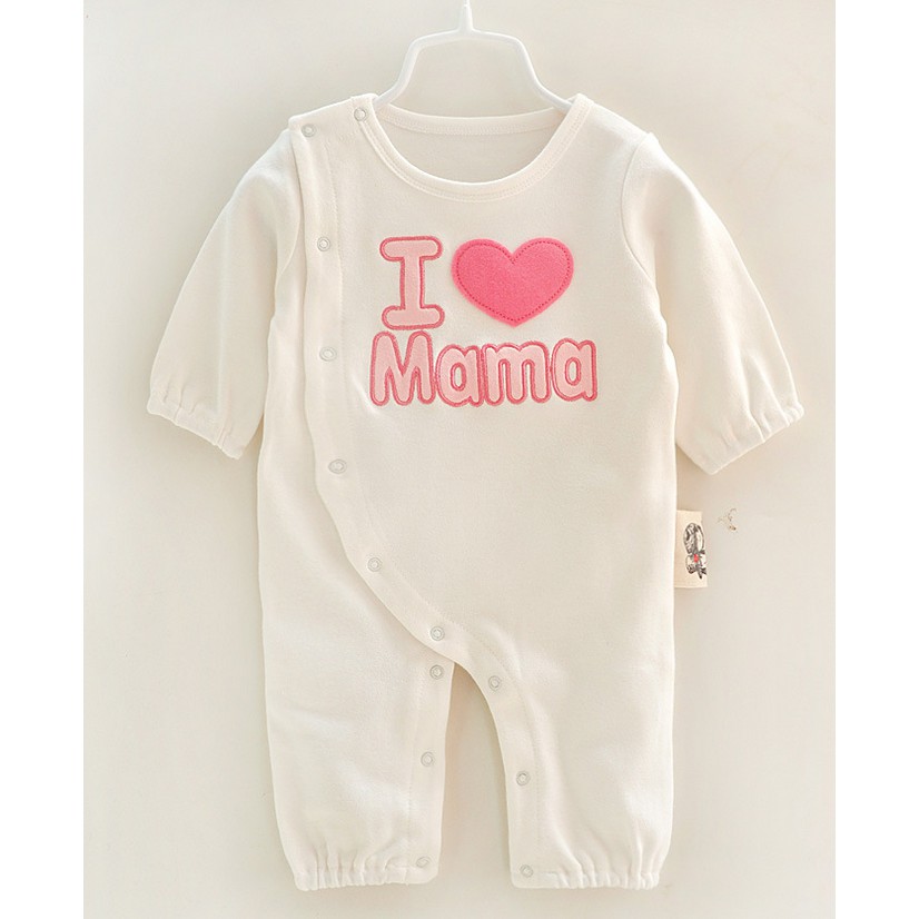 Bộ body I love papa&Mama 100% cotton
