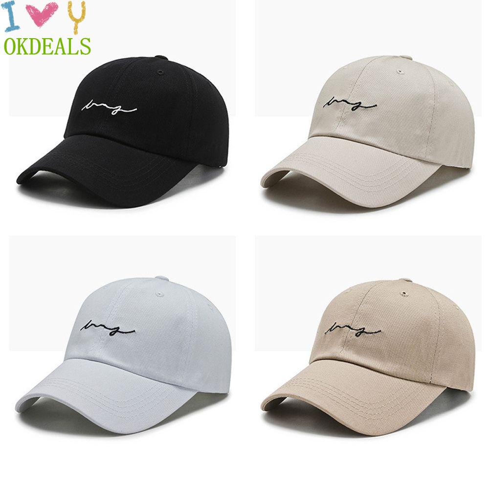 Mũ lưỡi trai cotton nhẹ thêu họa tiết nhiều màu sắc phong cách hip hop sành điệu dành cho nam nữ