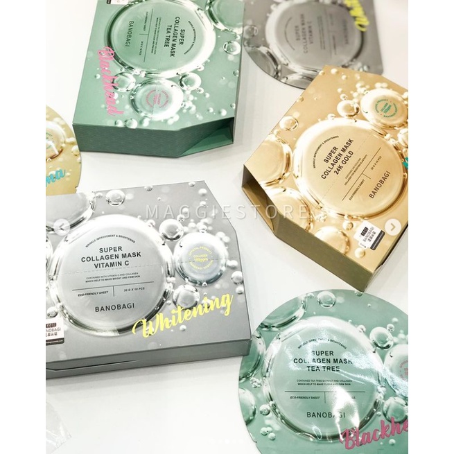 Mặt nạ Banobagi Super Collagen Mask Wrinkle Improvement & Brightening dòng mới