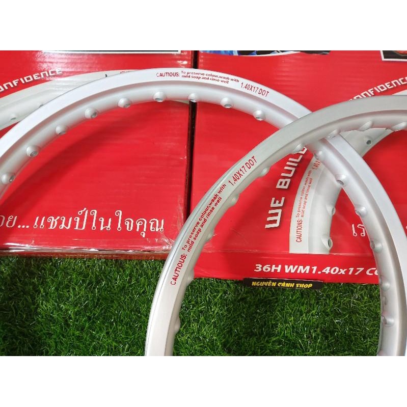 Niềng nhôm combiz 1.40-1.60 trắng-1 cặp