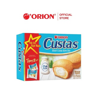 Bánh bông lan Custas kem sữa 282g