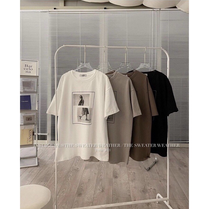 Áo phông 3158 in hình mảnh ghép cô gái chất đẹp Hàn Quốc- KHÁNH NHƯ STORE