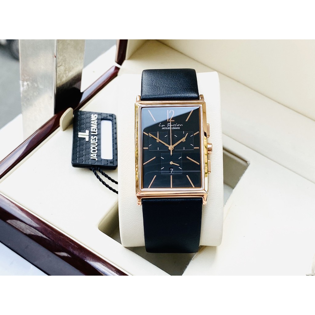 Đồng hồ Nam 𝑱𝒂𝒄𝒒𝒖𝒆𝒔 𝑳𝒆𝒎𝒂𝒏𝒔 hòa cùng tone black