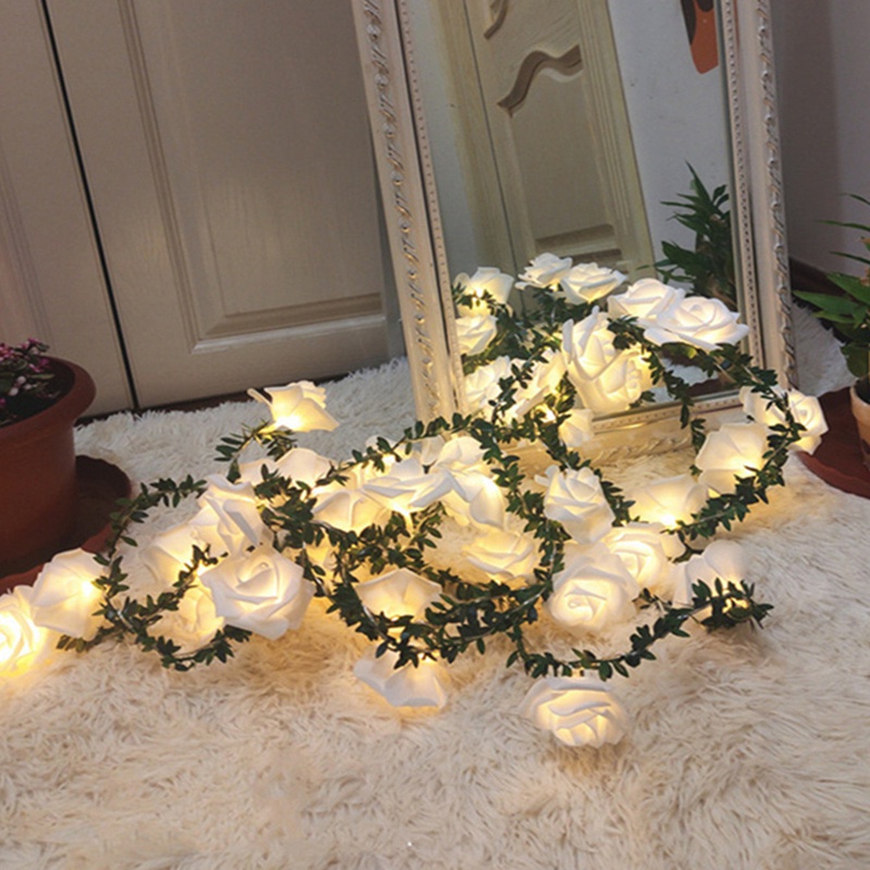 Dây đèn LED trang trí hình hoa hồng dài 1.5m/3m