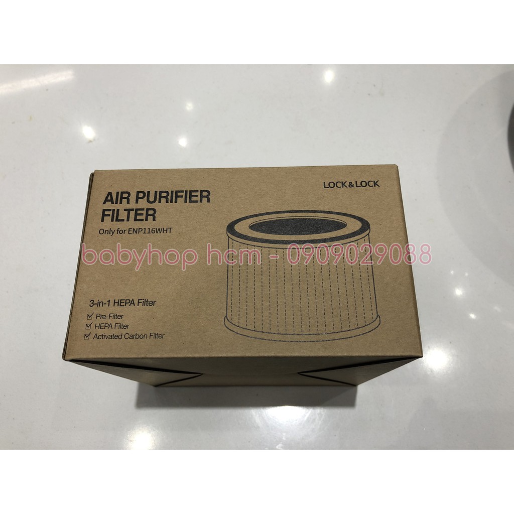 Bộ lọc của máy lọc không khí Lock&amp;Lock Air Furifier Filter ENP126_FLT ENP116_FLT