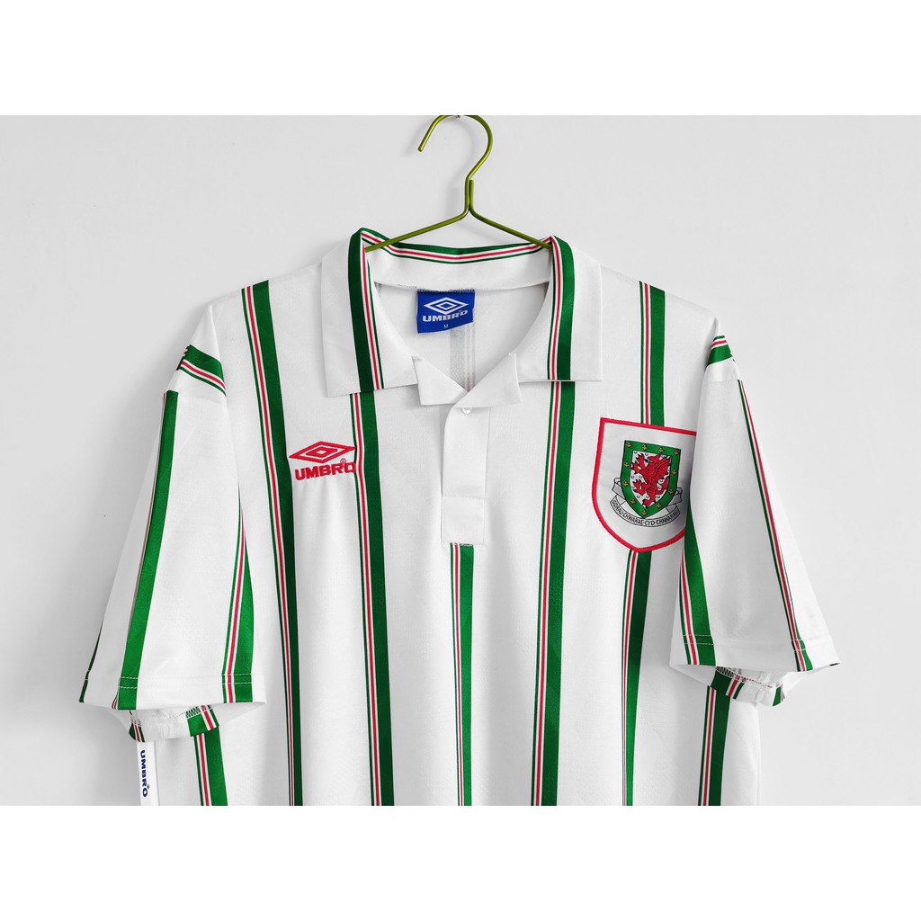 Áo Bóng Đá Đội Tuyển Wales 93-95 Phong Cách Retro