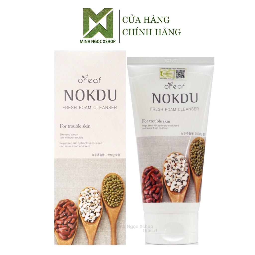Sữa rửa mặt BEBECO Oreaf Nokdu Fresh Foam Cleanser 150ml