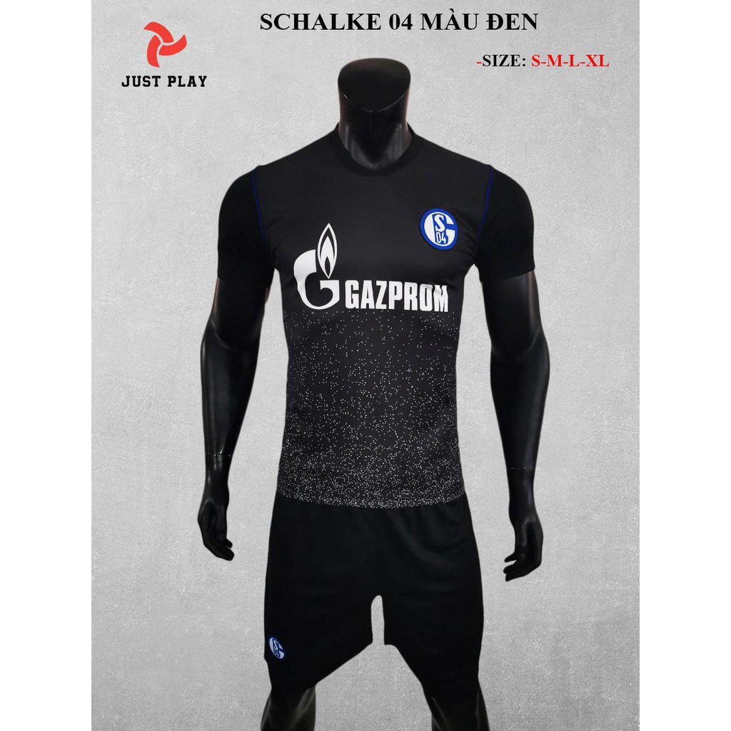 [DEAL HOT] Quần áo đá banh ngắn tay Schalke 04 đen 2019-chất lượng