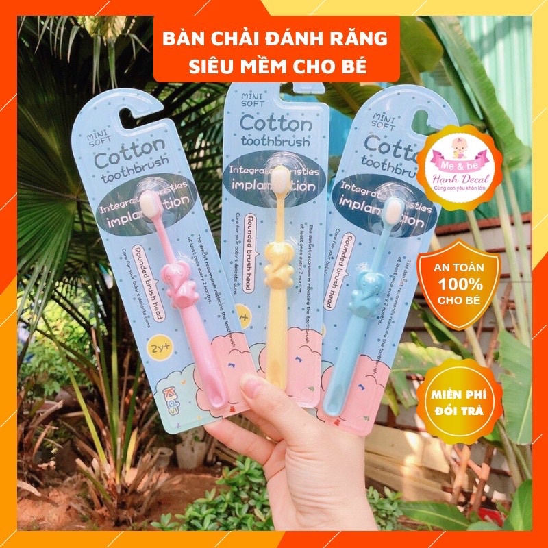 Bàn chải lông tơ siêu mềm cho bé trai/bé gái