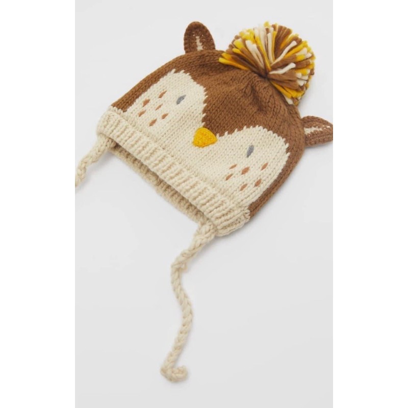 Set khăn mũ cú zara size 6m - 6y