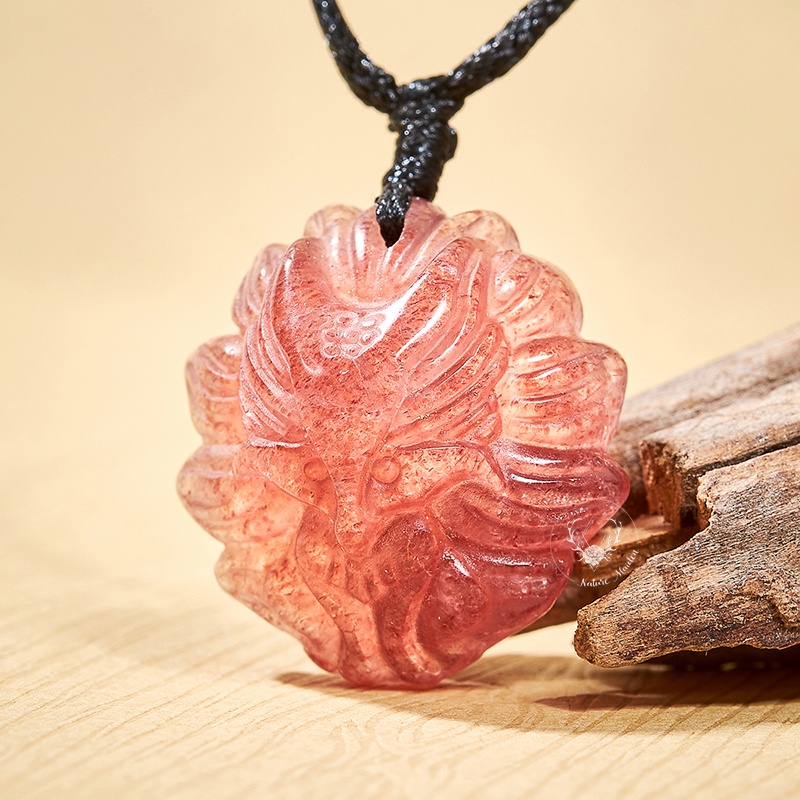 Mặt Đá Hồ Ly Thach Anh Cherry Blossom Thiên Nhiên