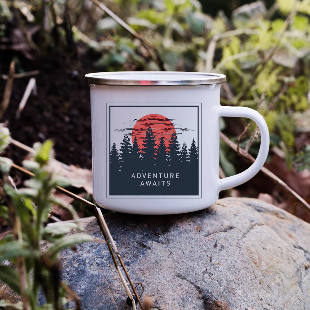 Cốc Nước Cắm Trại happy campfire Tiện Lợi Du Lịch