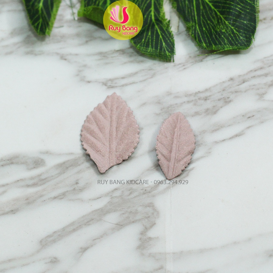 Lá da lộn các màu đủ size làm phụ liệu thời trang, may mặc - set 5 cái