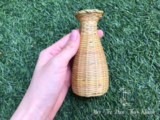 Giỏ tre lọ tre cắm hoa trang trí giỏ decor mini Mây Tre Đan Thủy Khanh