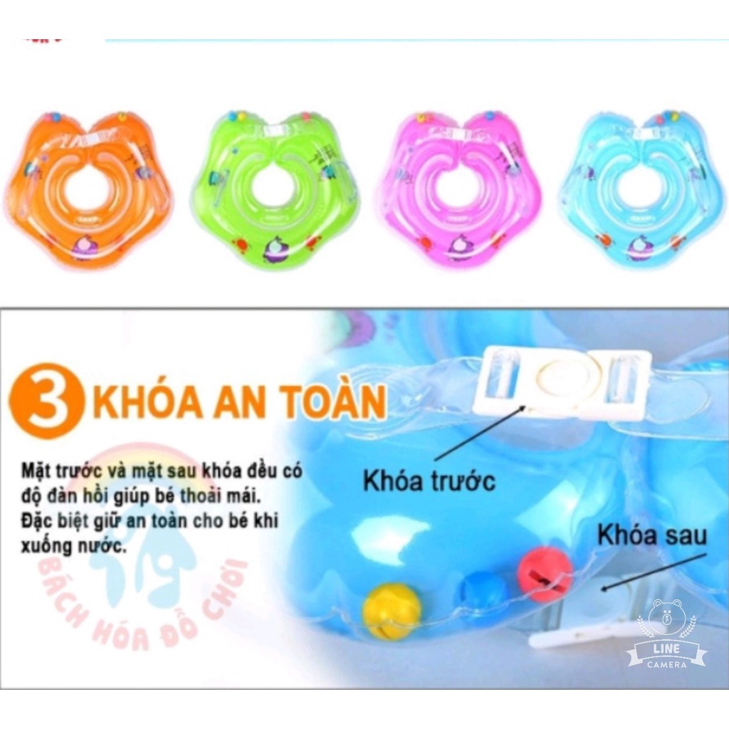 PHAO BƠI ĐỠ CỔ HÌNH CÁNH SAO AN TOÀN CHO BÉ