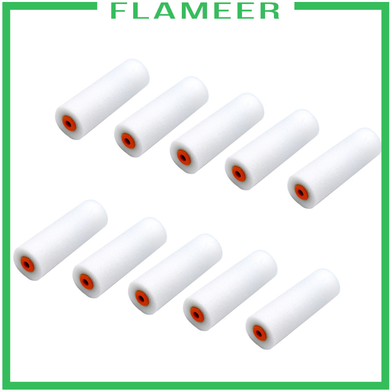 [FLAMEER]10 xPaint Foam Paint Roller Sleeves Painting Decorating 10cm Sponge Roller#2