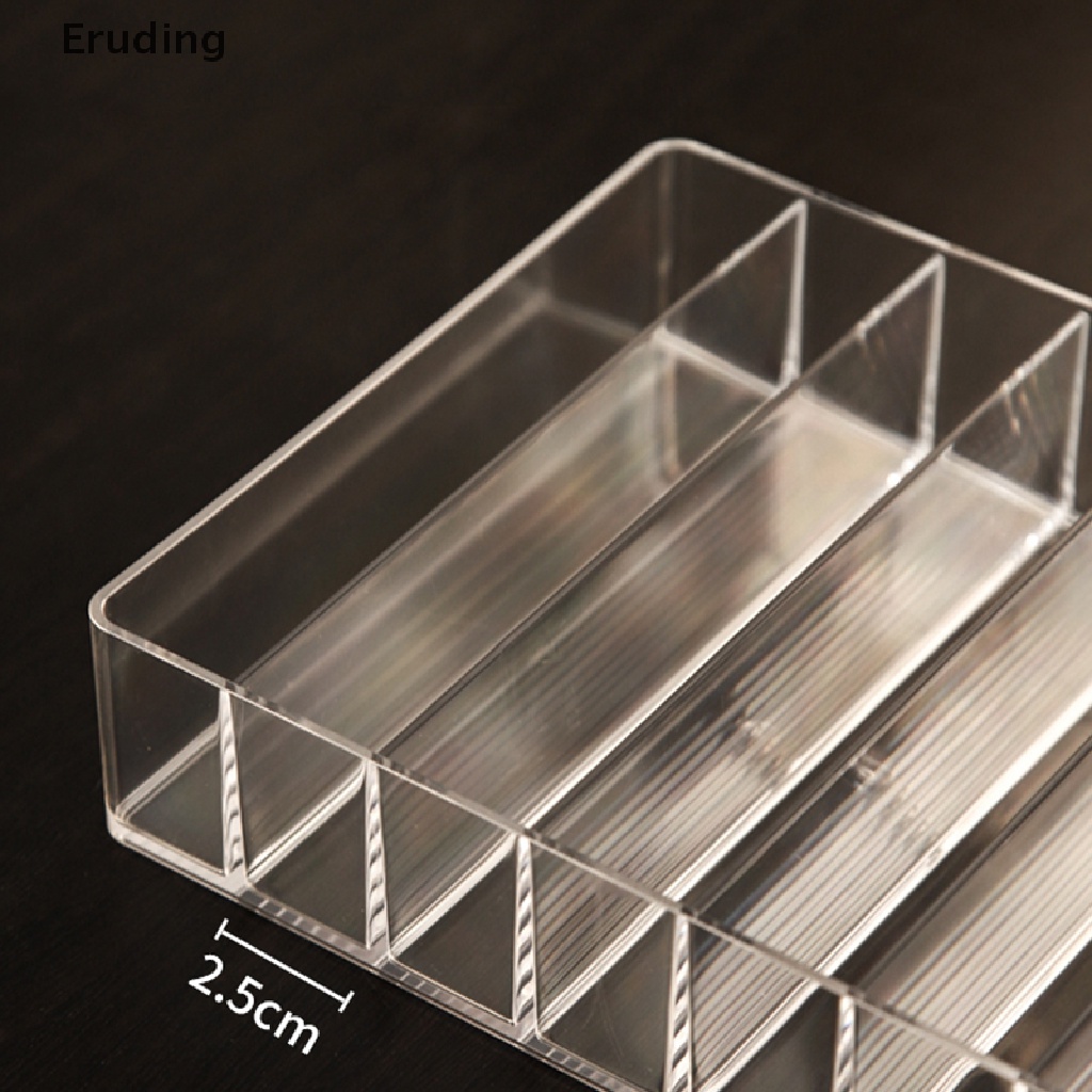 Giá Đỡ Mỹ Phẩm 7 Ngăn Bằng Nhựa Trong Suốt Tiện Lợi