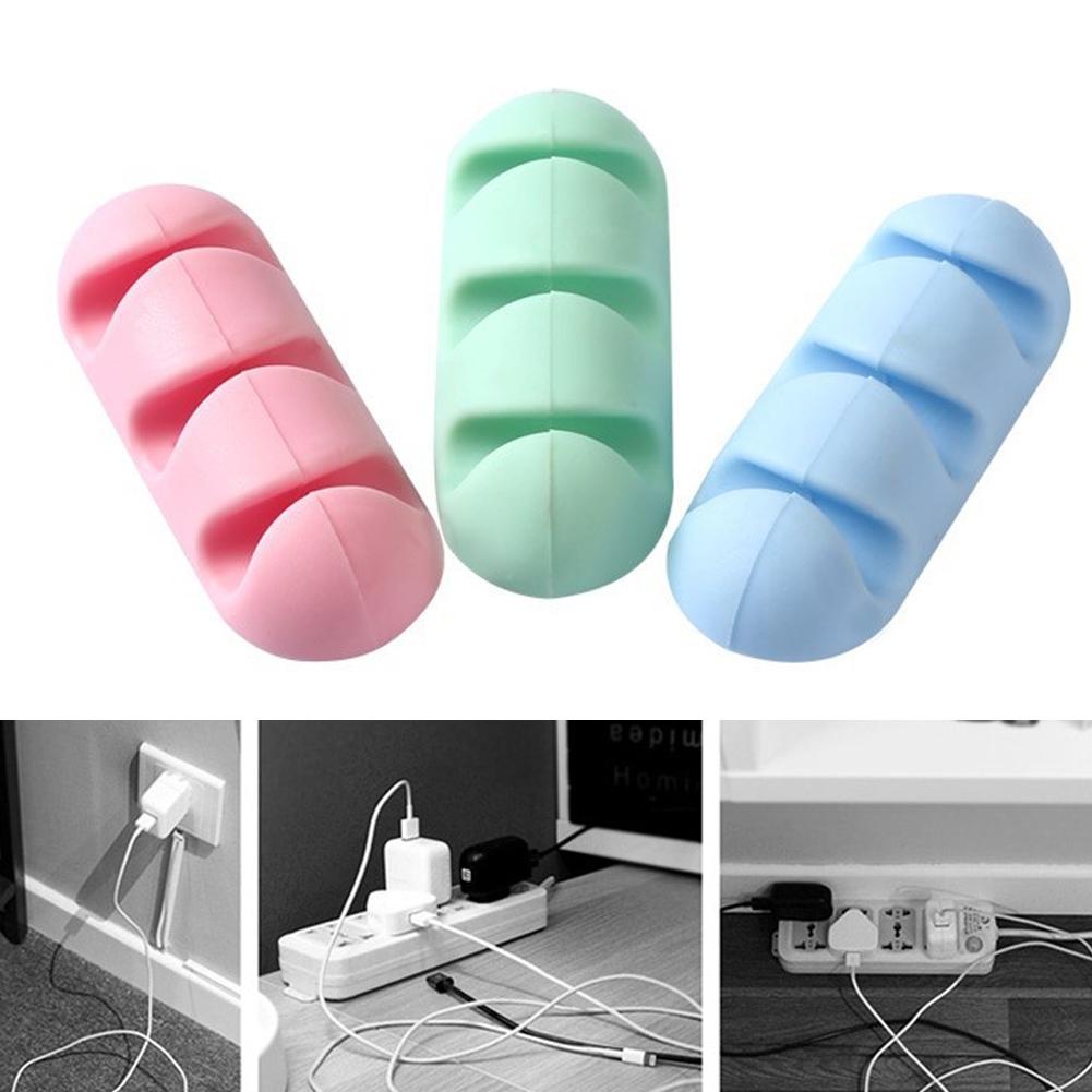 Kẹp Giữ Dây Cáp Chất Liệu Silicone Tự Dính Tiện Dụng