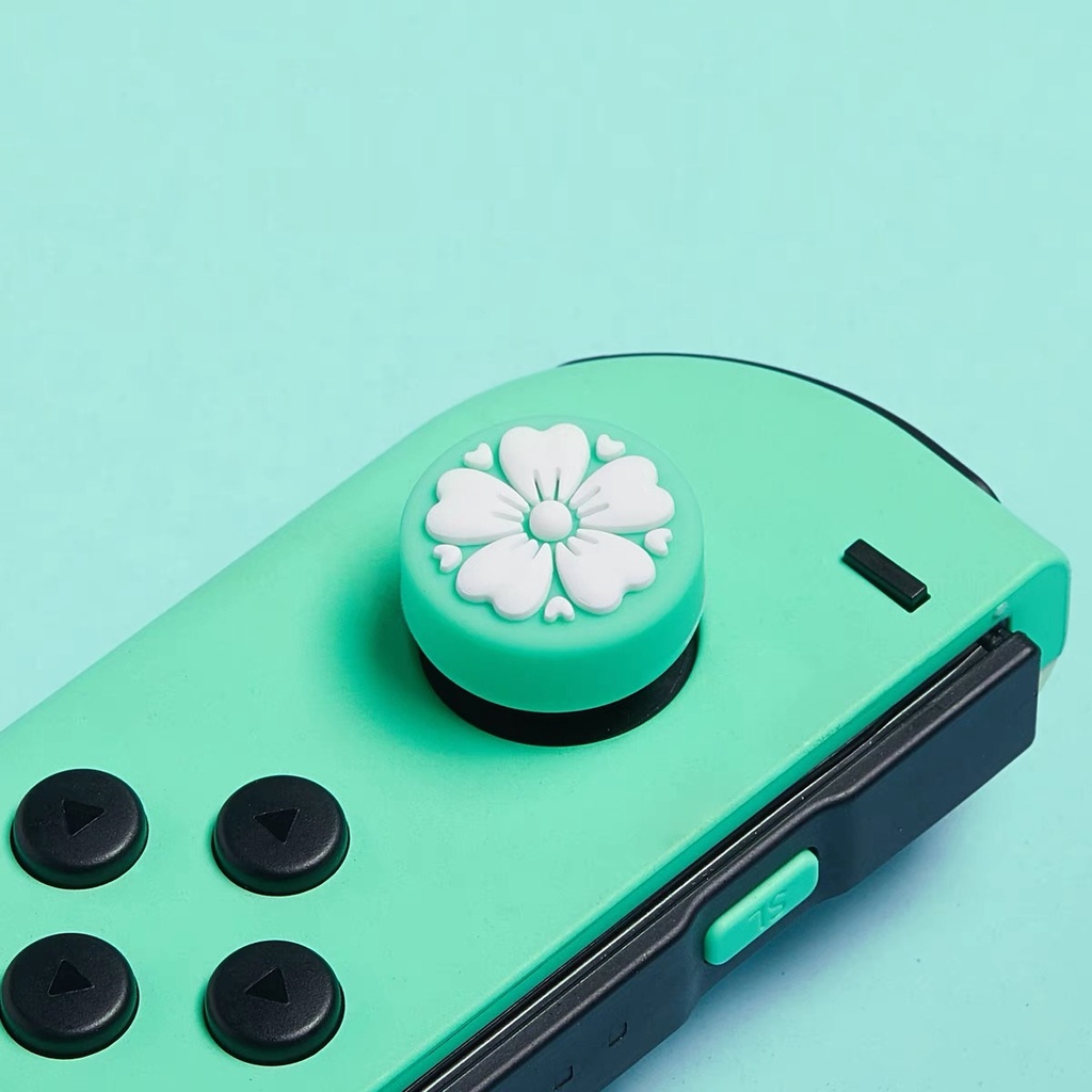 2 chiếc vỏ bọc nút điều khiển ngón tay cái LAMMCOU cho bộ điều khiển máy chơi game Nintendo Switch OLED Lite NS Joy-Con