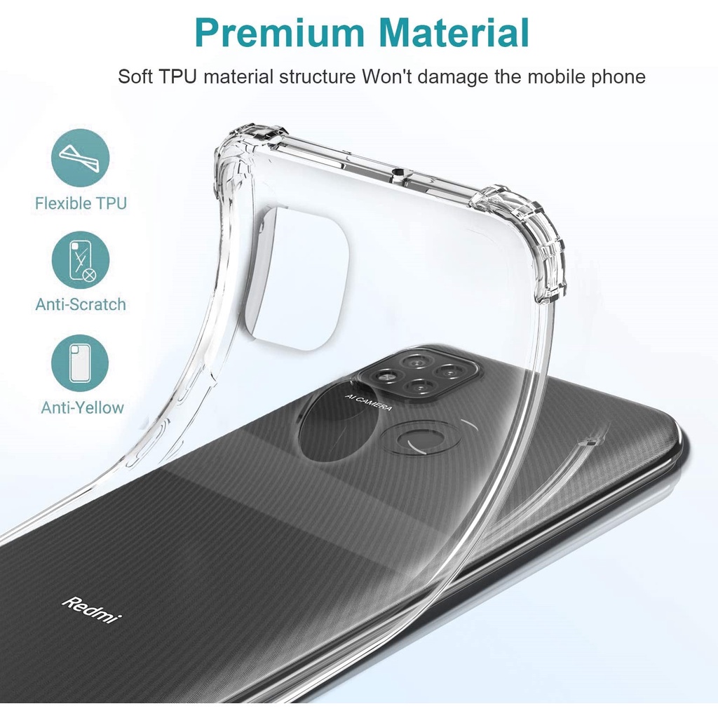 Ốp Điện Thoại TPU + Kính Cường Lực 3 Trong 1 Siêu Bền Chống Sốc Cho Xiaomi Poco C40 Redmi 10C 10 redmi10C