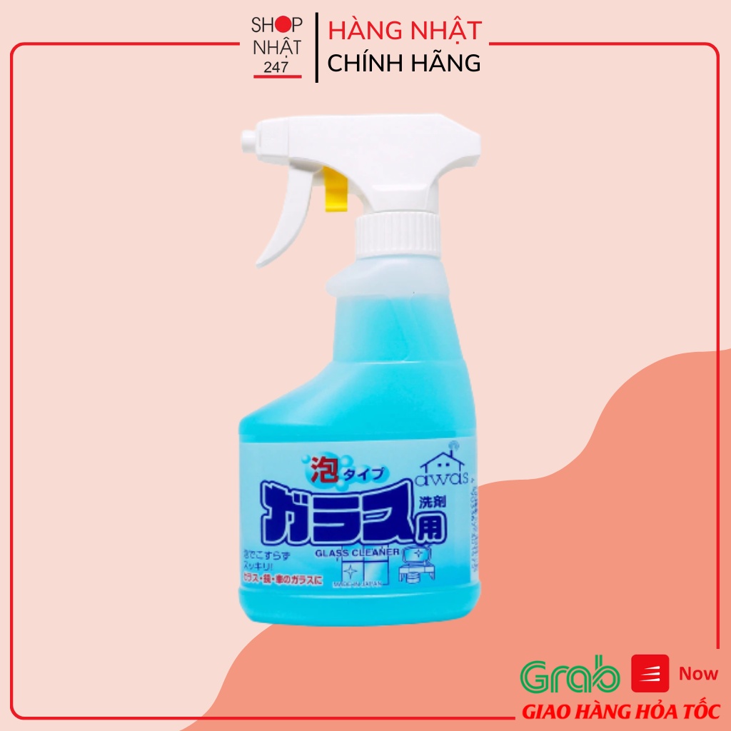 [Hỏa Tốc HN] Chai xịt vệ sinh kính siêu sạch 300ml Rocket nội địa Nhật Bản
