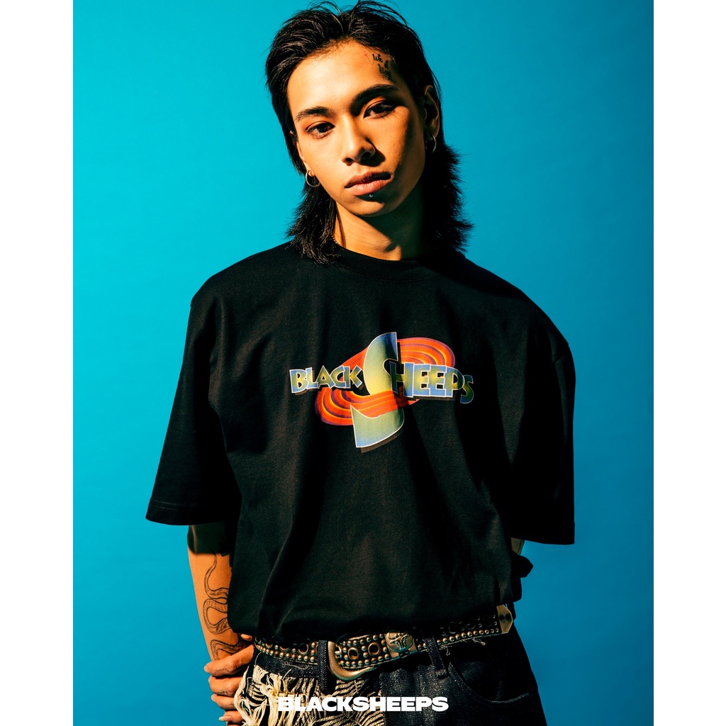 Áo Thun BLACKSHEEPS® Tay Ngắn Màu Đen aka SPACE JAM SS TEE - BLACK