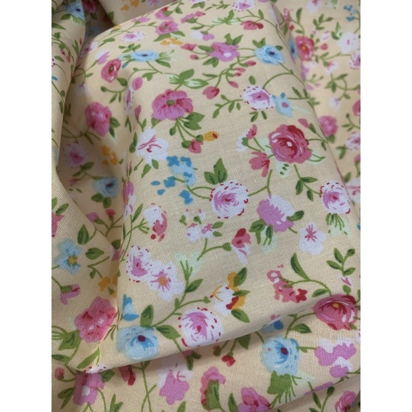 Vải thô hoa hoa nhí