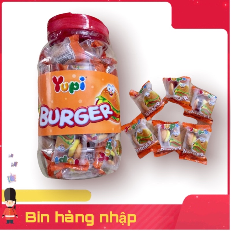 Kẹo Dẻo Yupi Burger Hủ Hàng Indonesia