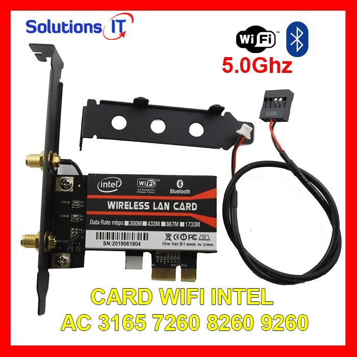 Card Wifi cho máy tính bàn Intel AC 3165 7260 8260 9260 | BigBuy360 - bigbuy360.vn