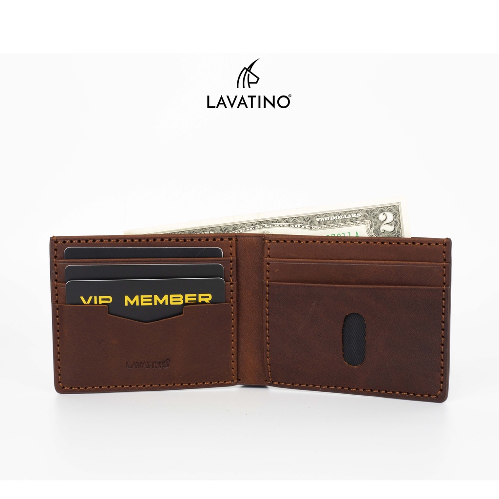 Ví Nam Cao Cấp Da Sáp - Syden Da Thật Chính Hãng Lavatino - WB38