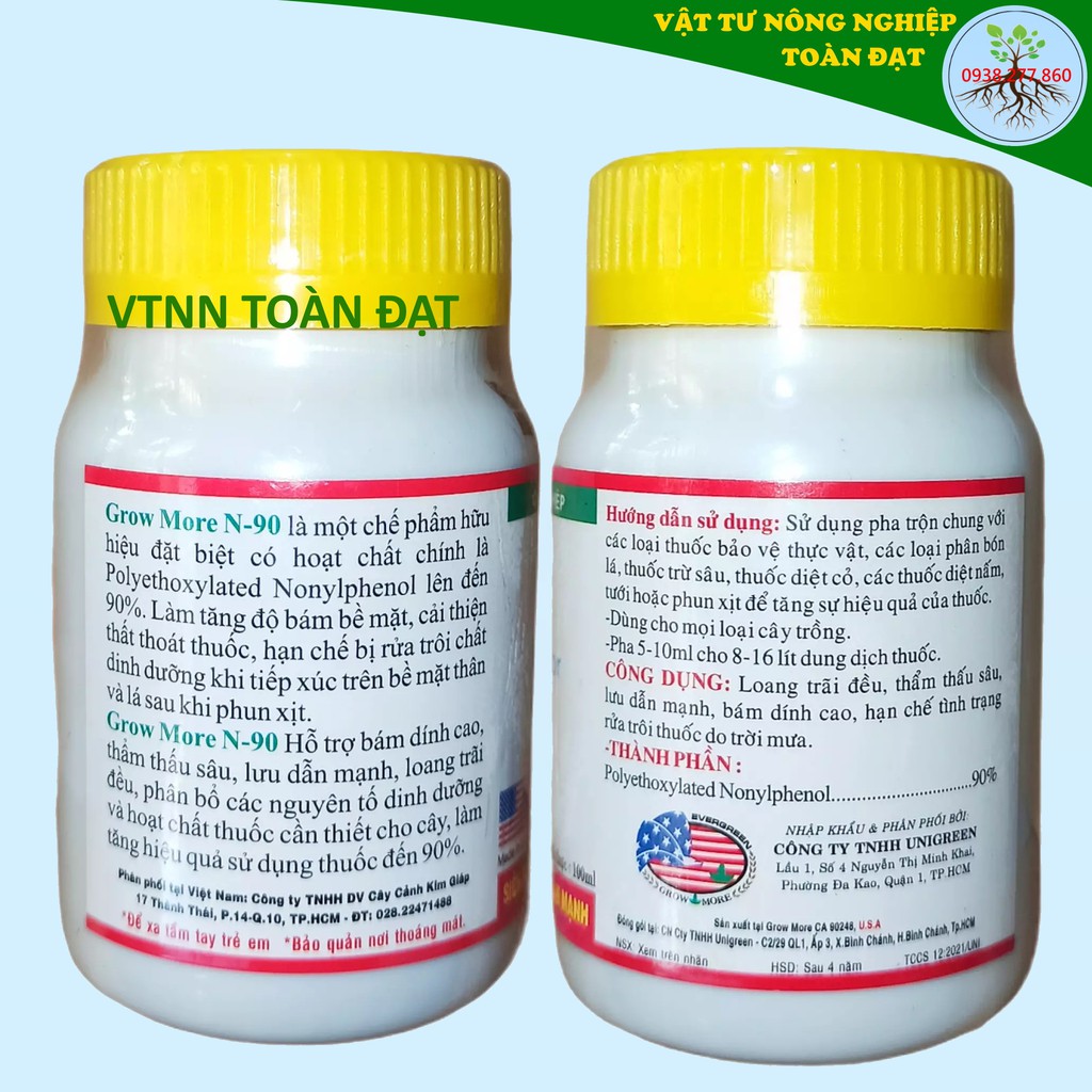Chất Bám Dính N-90 , Growmore N 90 Siêu Bám Dính - Thẩm Thấu Sâu - Lưu Dẫn Mạnh