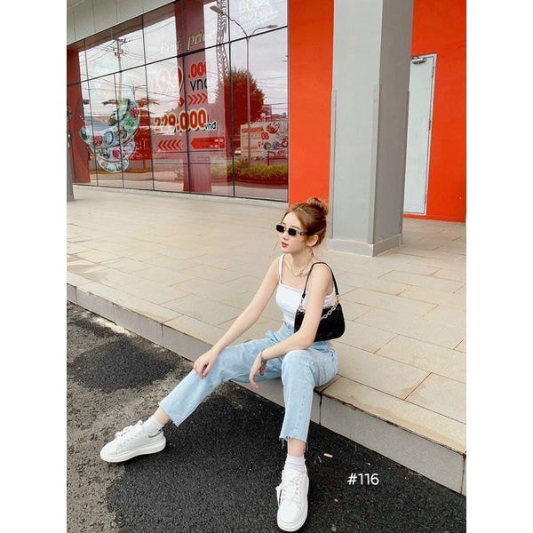 QUẦN BAGGY JEANS LƯNG THUN NỊCH KIỂU BIGSIZE✈️FREESHIP Quần Jeans Nữ lưng Kiểu Bigsize Size lớn Ms 116