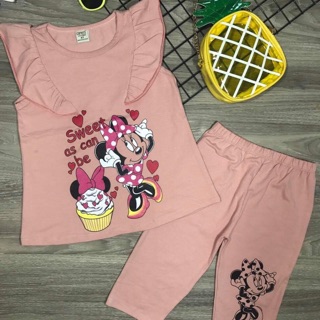 Đồ bộ lửng size đại cotton 4 chiều cho bé gái