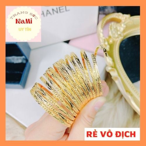 Xi men mạ vàng, Lắc tay nữ vàng bộ 7 chiếc đủ ni tay cực bền màu
