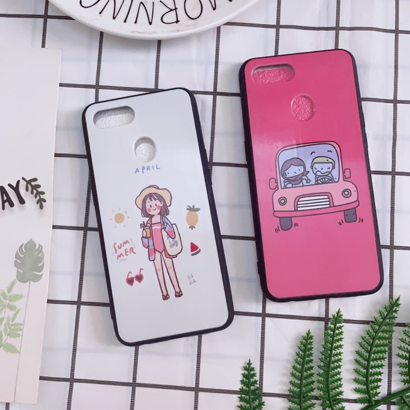 Ốp Lưng Oppo F9/A5S Viền Nhựa Dẻo Hình Kute