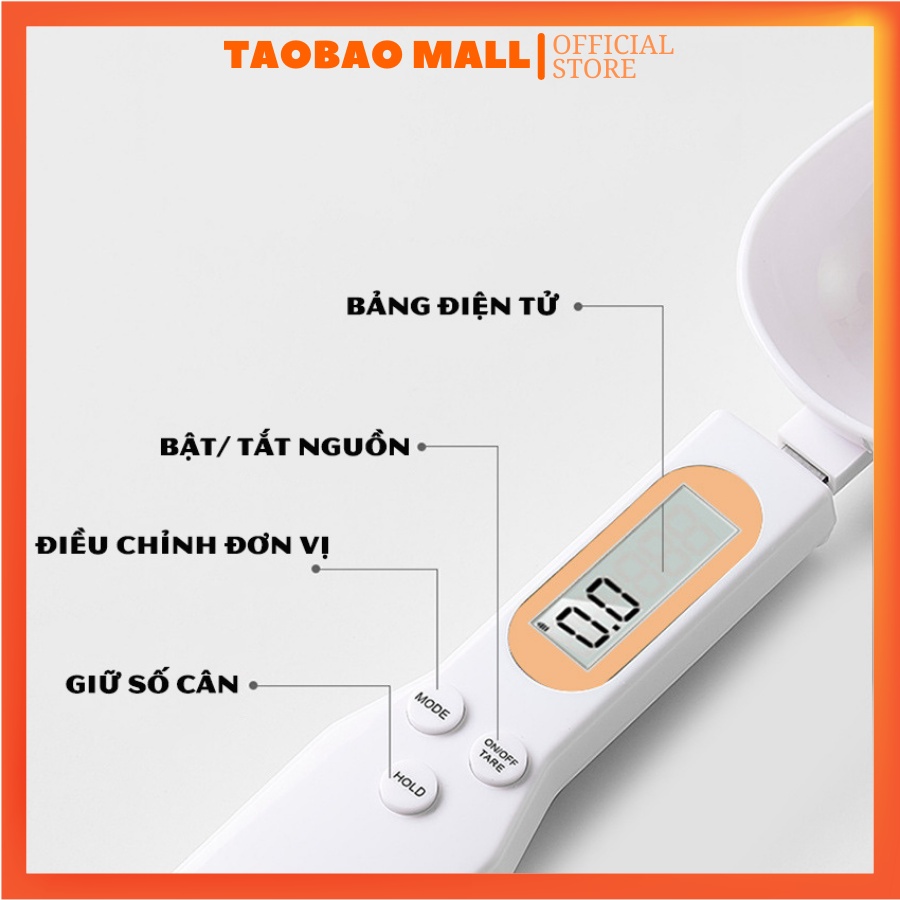 Thìa Đong,Cân Tiểu Ly Điện Tử Dạng Thìa tay để đong gia vị,đồ ăn dặm cho bé 500/0,1g siêu tiện dụng và dễ dùng