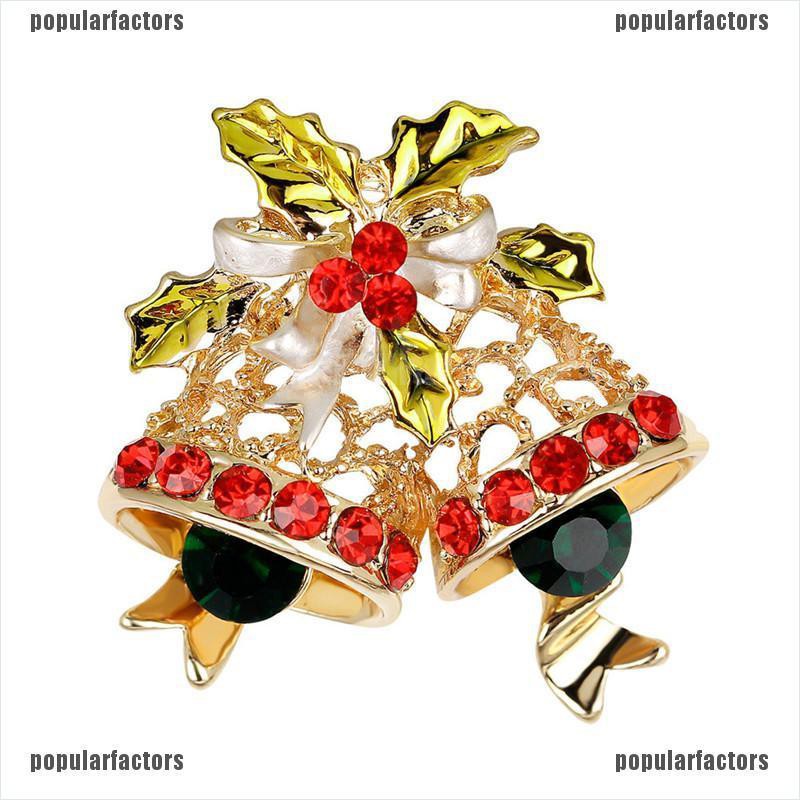 Ghim Cài Áo Hình Chuông Đính Pha Lê Xinh Xắn